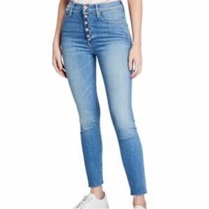 Mother The Fly Cut Stunner Ankle Fray In Final Frontier Wash Size 28